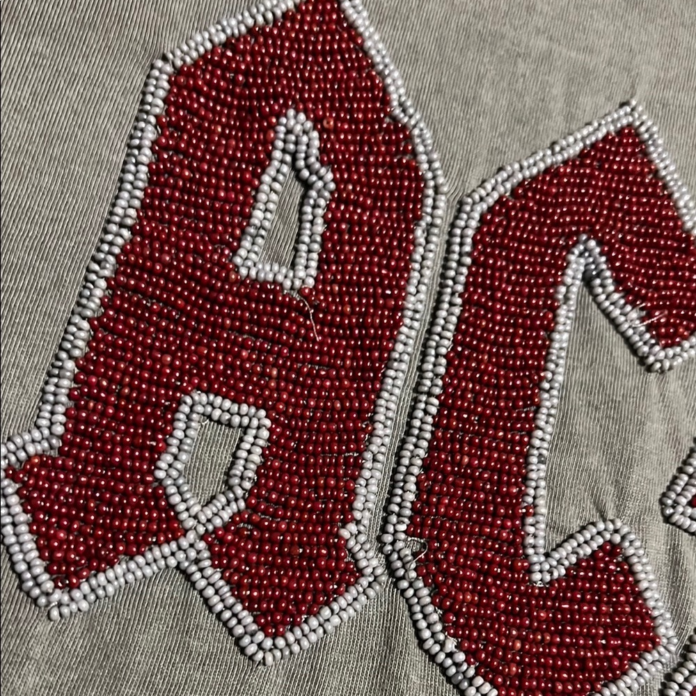 Lucky Brand Gray AC/DC T-Shirt with Red beaded Logo NWOT - Picture 3 of 5